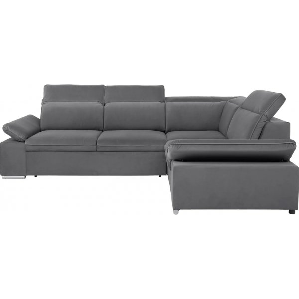 Darby Ecksofa rechts - Grau
