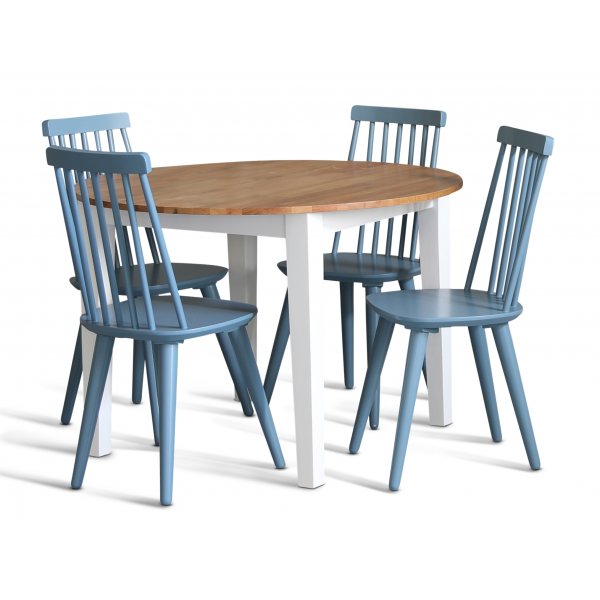 Blauer Steckstuhl (blau RAL5007) + M�belreinigung