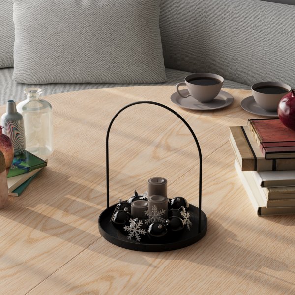 Dekorative Schale Kos - Schwarz Dekorative Schale Kos - Schwarz