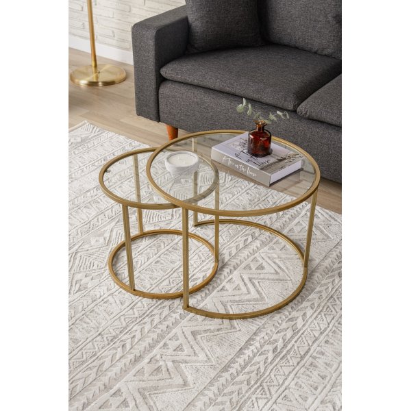 Bela Couchtisch 60/42 cm - Gold