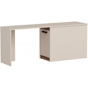 Akser Schreibtisch 180 x 47 cm - Heller Walnuss/Beige