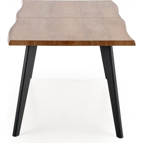 Horst Esstisch 120-180 x 80 cm - Eiche/Schwarz