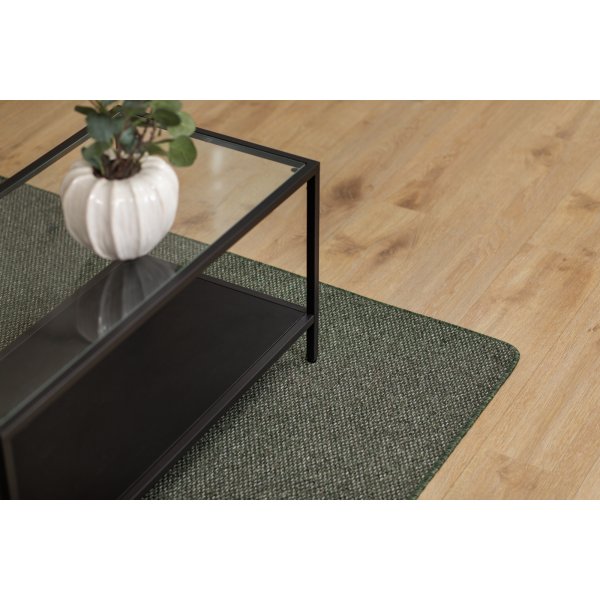 Zeus flach gewebter Teppich Smaragdgrn