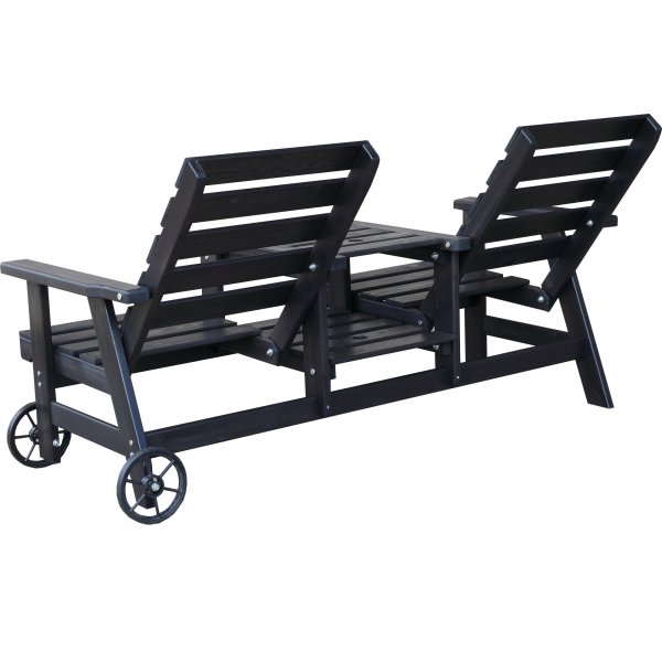 Kingdom Ausziehsofa - Schwarz