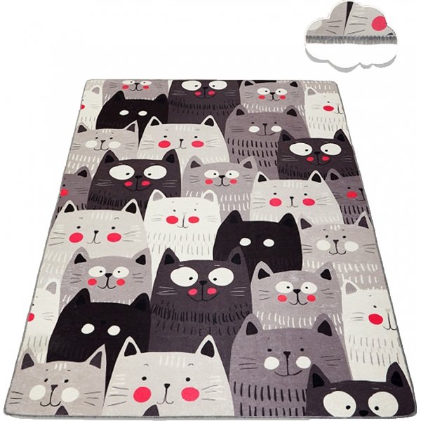 Katzenteppich - Grau Katzenteppich - Grau