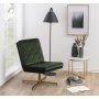 Alisma Beistelltisch 50 cm - Weier Marmor/Gold
