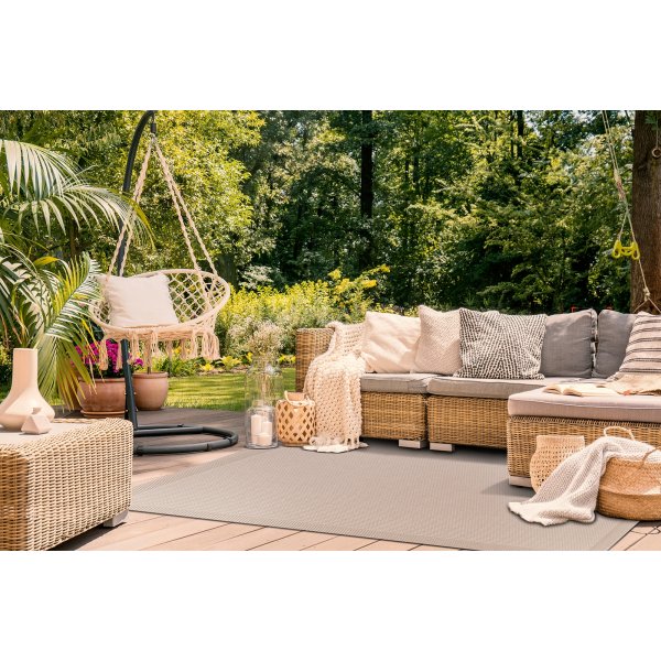 Flachgewebter Miami-Teppich Natur Flachgewebter Miami-Teppich Natur