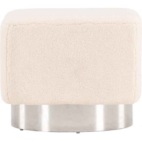 Newton Hocker - Offwhite/Silber Newton Hocker - Offwhite/Silber