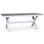 Bologna Esstisch 200-240 cm - Wei / Grau (Aintwood)