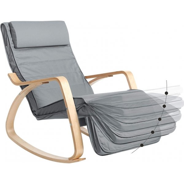 Ubbe Schaukelstuhl - Grau