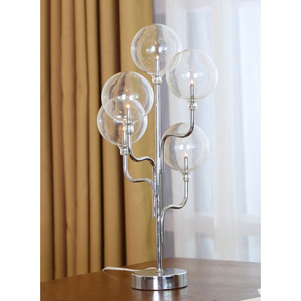 Globe Tischlampe H46 - Chrom