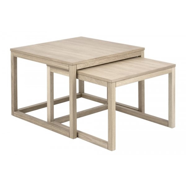 Cornus Tisch 70x70 cm - Wei pigmentierte Eiche