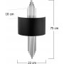 Harmonic Curve Wandleuchte - Schwarz/Gold