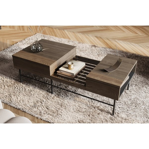 Piedmont Couchtisch - Portland Esche/Schwarz