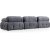 Petite 3-Sitzer-Sofa - Grau