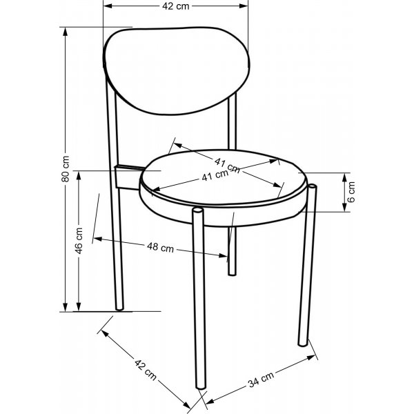 Cadeira Esszimmerstuhl 509 - Dunkelgrün Cadeira Esszimmerstuhl 509 - Dunkelgrün
