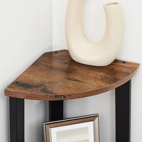 Nilla Eckregal 125 cm - Braun/Schwarz Nilla Eckregal 125 cm - Braun/Schwarz