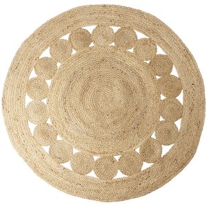 Handgefertigter Teppich Juni D150 cm - Jute