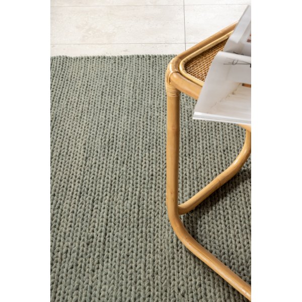 Wollteppich Hilding - Grün Wollteppich Hilding - Grün