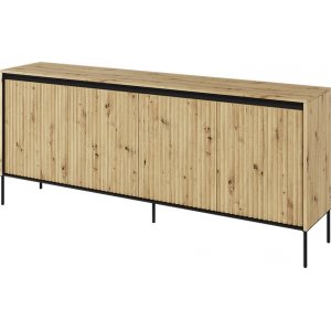 Trend-Sideboard B193 cm - Artisan-Eiche/Schwarz