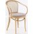 Stuhl Nr. 30 mit Rattan-Rckenlehne - Optionale Farbe des Gestells und der Polsterung