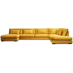 Art U-förmiges Sofa mit offenem Ende - Frei wählbare Farbe