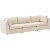 Mottona 3-Sitzer-Sofa Creme