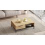 Luvio Couchtisch 18, 90x60 cm - Eiche/Schwarz