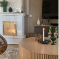 Kundenbild Cylinder runder Couchtisch 100 cm - Whitewash