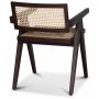 Strmsberg Gestellstuhl - Braunes Mahagoni/Rattan