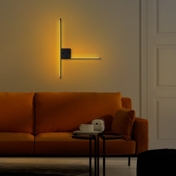 Sarf Wandleuchte - Schwarz Sarf Wandleuchte - Schwarz