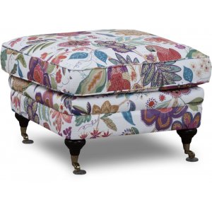 Howard Spirit Floral Fuhocker - Eden Parrot Wei/Lila + Fleckentferner fr Mbel