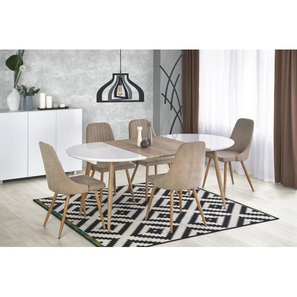 Paloma Esstisch 120-200 cm - Weiß/San Remo Eiche Paloma Esstisch 120-200 cm - Weiß/San Remo Eiche