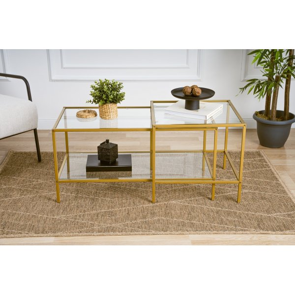 Sevay Couchtisch-Set - Gold