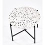Sidewalk Couchtisch 50 cm - Terrazzo/schwarz