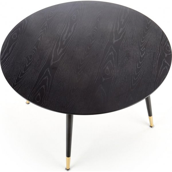 Liam Esstisch 120 cm - Schwarz/Gold