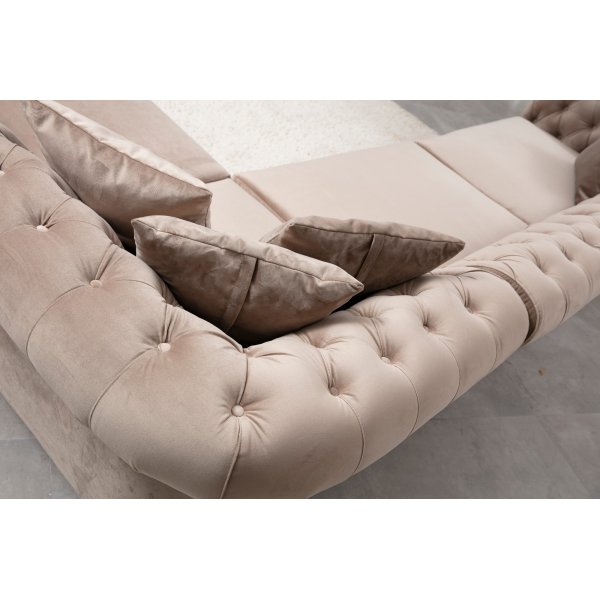 Bogart Ecksofa - Beige