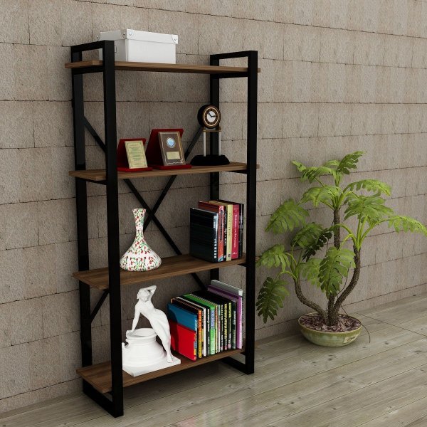 Albatros Bcherregal - Nussbaum