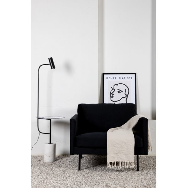 Eden Sessel - Schwarzer Samt Eden Sessel - Schwarzer Samt