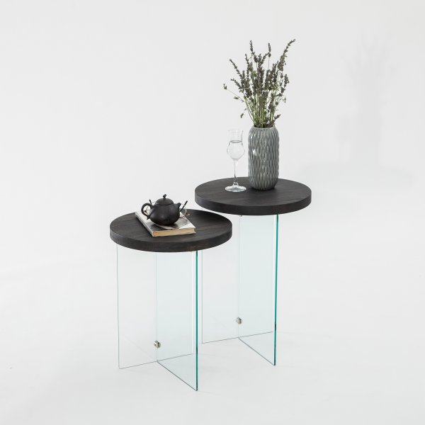 Serenity Beistelltisch-Set 35/35 cm - Anthrazit