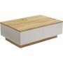 Luvio Couchtisch 17, 90x60 cm - Eiche/Wei