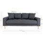 Lido 2,5-Sitzer-Sofa - Dunkelgrau