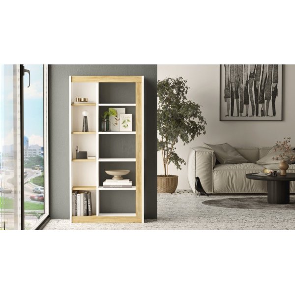 Luvio B�cherregal 23 - Eiche/wei�