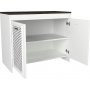 Fertiger Schrank - Wei/Dunkelbraun