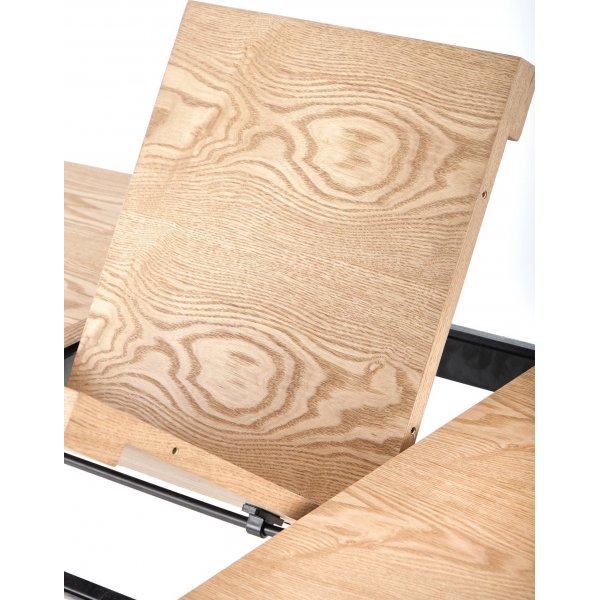 Blackhaven Esstisch 90x160-200 cm - Eiche/Schwarz