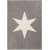 Flachgewebter Teppich Sandby Stjärna Grau/Weiß - 160x230 cm