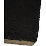 Flickenteppich Jasper - Schwarze Jute