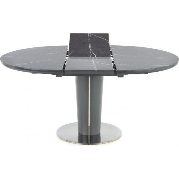 Market Esstisch 120-160 cm - Grauer Marmor/Dunkelgrau Market Esstisch 120-160 cm - Grauer Marmor/Dunkelgrau