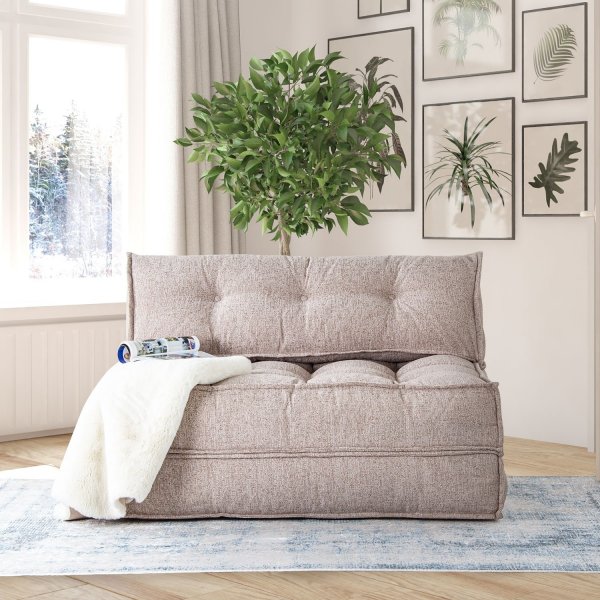 Faldi 2-Sitzer-Schlafsofa - Hellbraun Faldi 2-Sitzer-Schlafsofa - Hellbraun