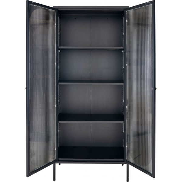 Adelaide Vitrine 80x180 cm - Schwarz